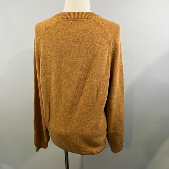 NWOT SOUL OF LONDON Orange Crew Neck Knit Sweater (L) - Picture 5 of 8